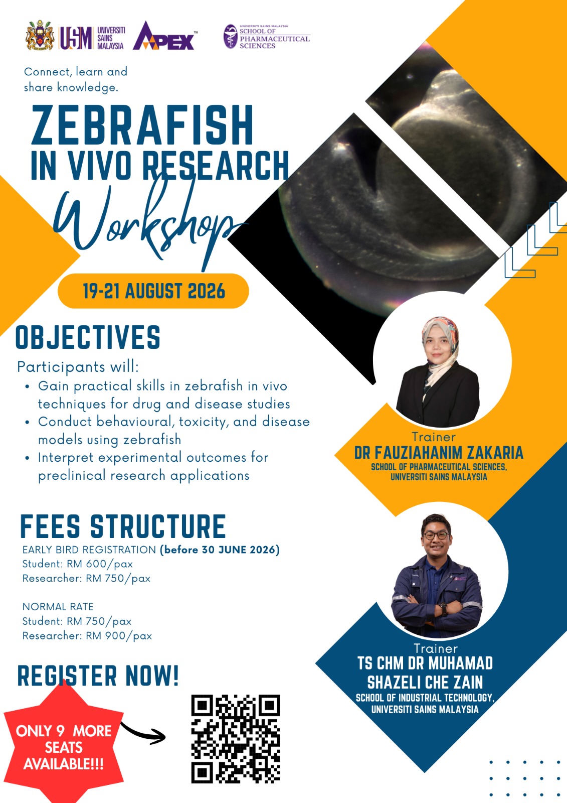 Zebrafish In vivo research workshop 1